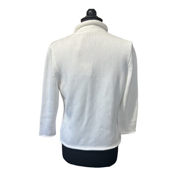 Fabiana Filippi Cropped Knit Open Cárdigan Sweater Size XL - Picture 5 of 9